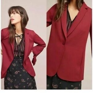 NWT Anthropologie Cartonnier Tied Sleeve Blazer